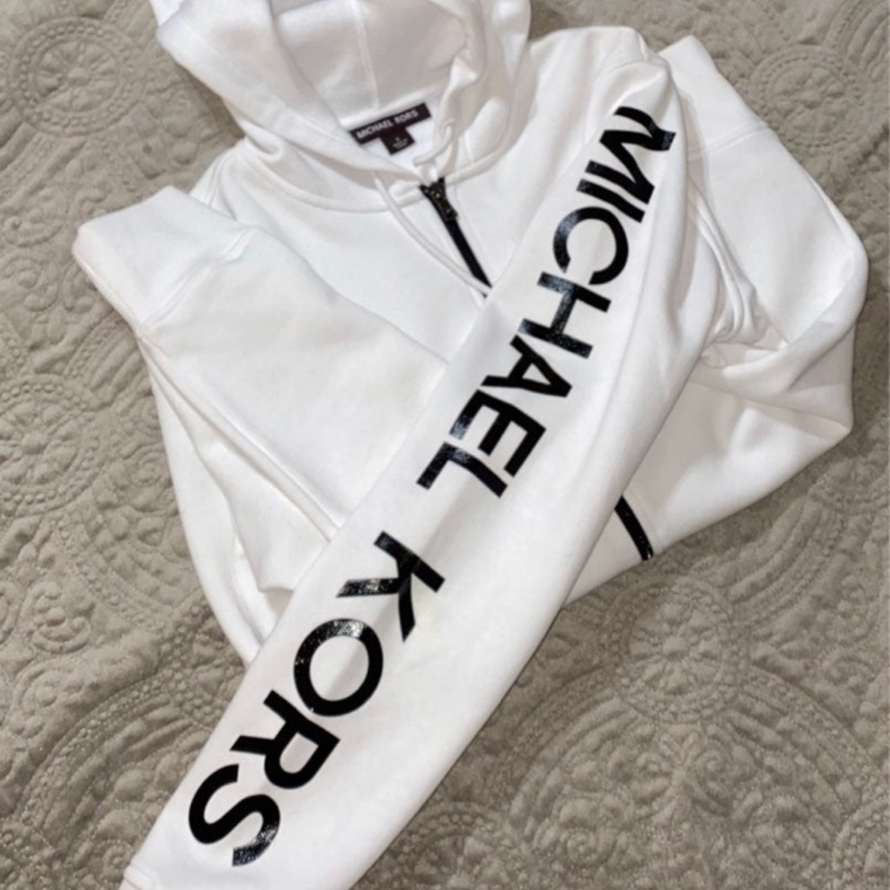 Michael Kors Zip Up Hoodie Michael Kors Logo Fleece Zip up hoodie